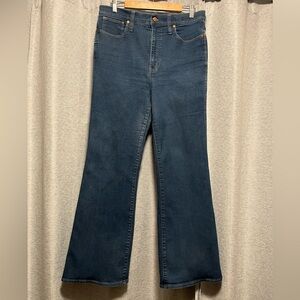 Madewell Dark Blue Flare Jeans